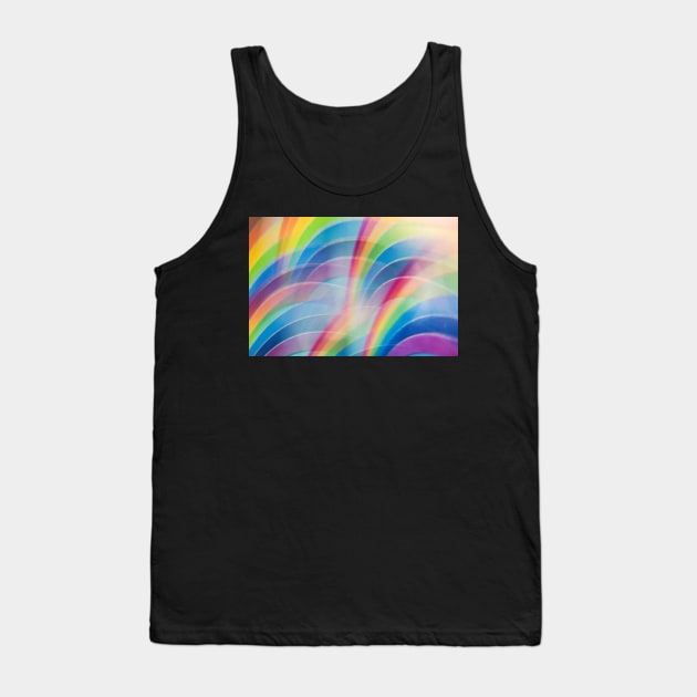 Rainbow Abstract no.3100 Tank Top by karinelizabeth